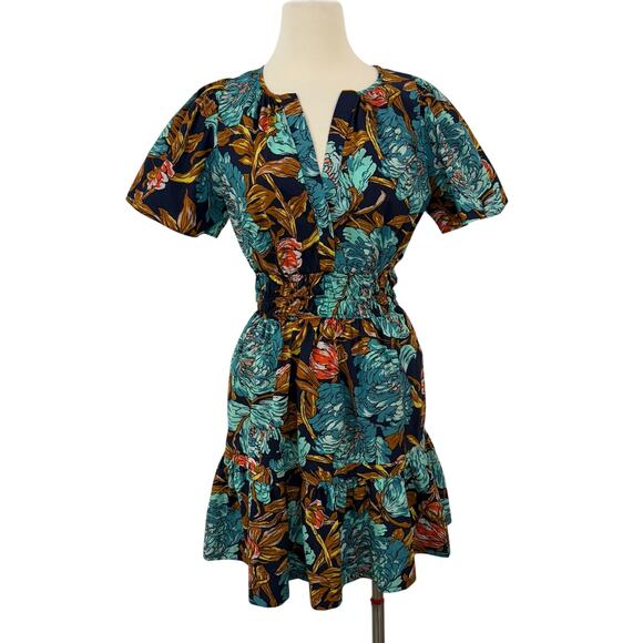 Anthropologie Dresses & Skirts - Anthropologie Somerset Cotton Mini Dress in Blue Floral M